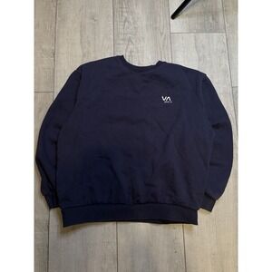 Navy Vintage Wash Blue Rcva Crewneck Sweatshirt Size M Men